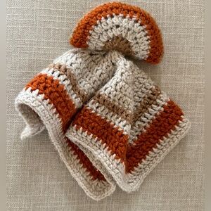 Handmade crochet rainbow lovey